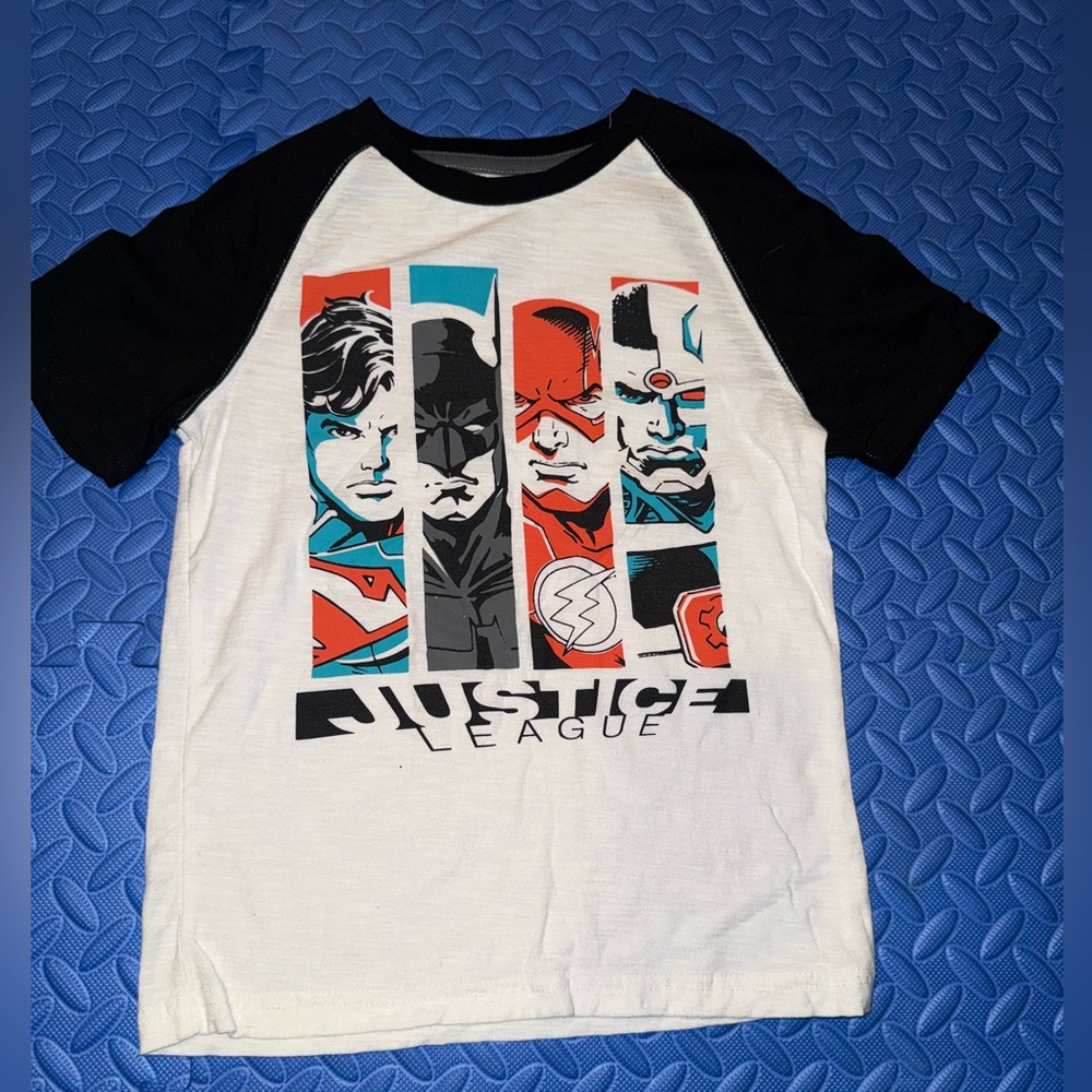 Justice League Kids T-Shirt - Black & White